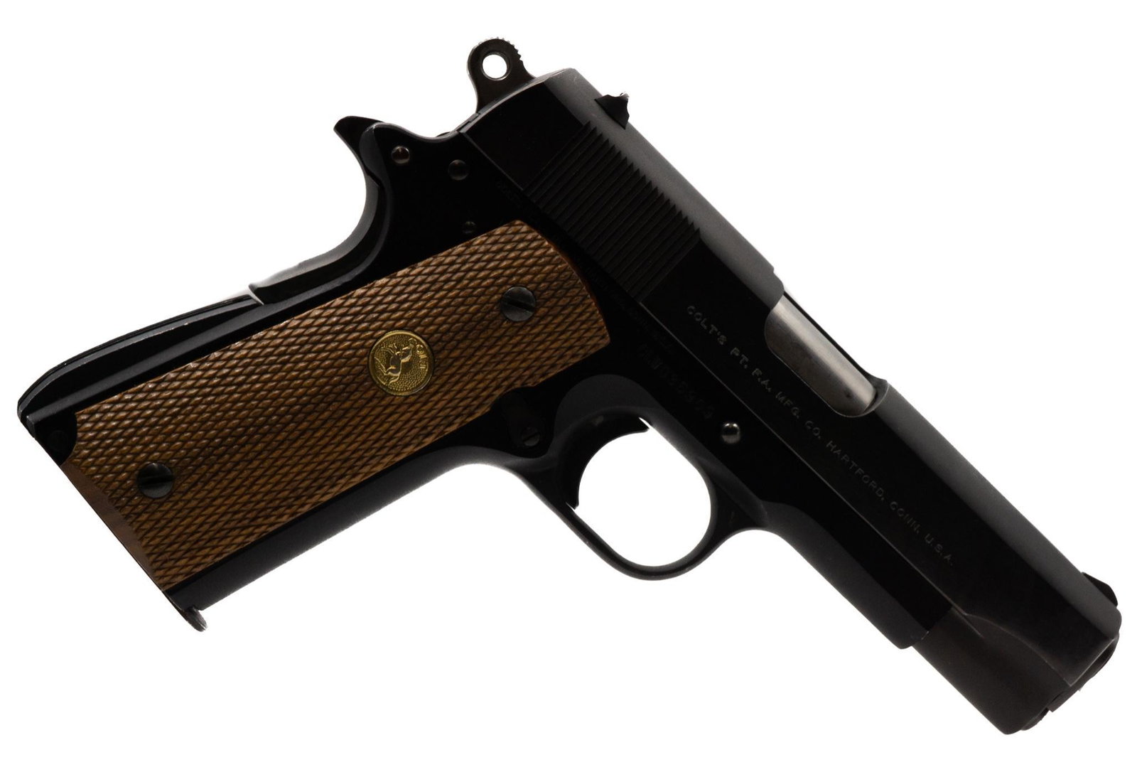 Colt Lightweight Commander 1911 .45 ACP Pistol: Serial: CLW035909 Manufacturer: Colt Model: LW Commander Caliber: .45 ACP Barrel length: Condition: Excellent w/ Box & papers Provenance: Schertz, TX Estate NOTICE: All sales of firearms are subject t