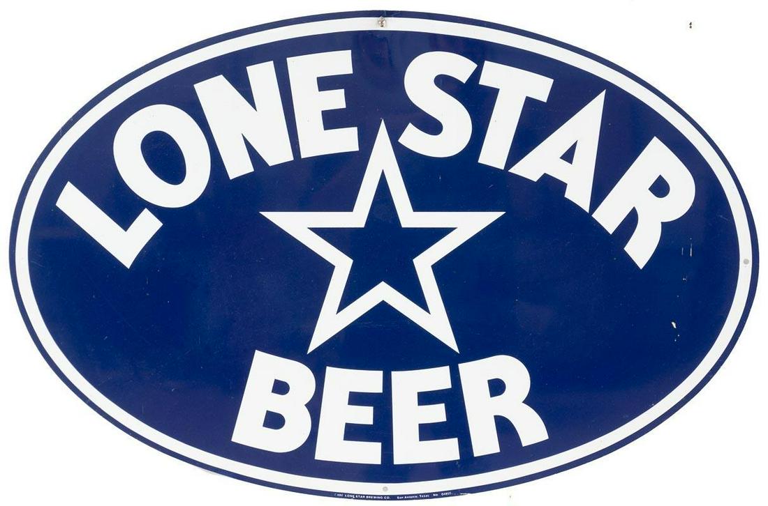 Lone Star Beer Enamel on Metal Sign (1 of 3)