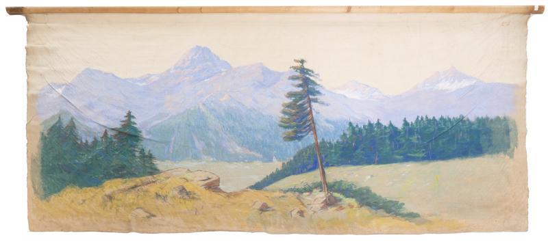 Hand Painted Tapestry on Cloth, Landscape (1 of 4)