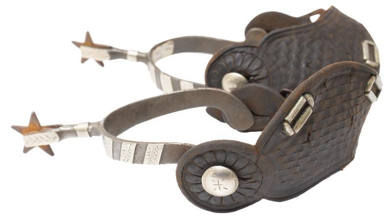 J.R. McChesney No 1 Pattern Silver Mounted Spurs (1 of 4)