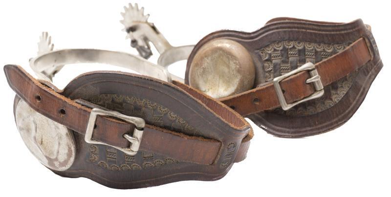 Modern Spurs with Flashy Straps: Provenance: An Alamo Heights, TX Estate Modern Spurs with Flashy Straps