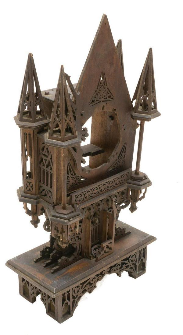 Gothic Wooden Clock Body, Cathedral (1 of 3)