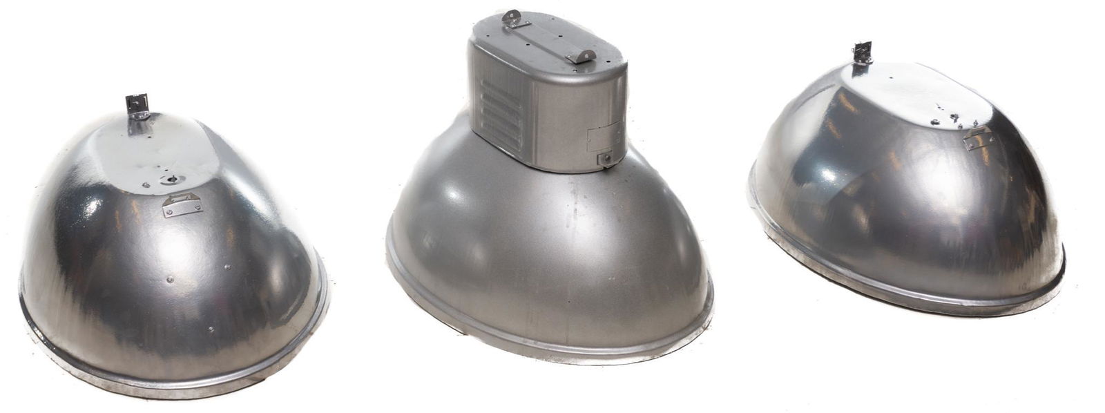 Set of 3 Industrial Factory Light Fixtures (1 of 3)