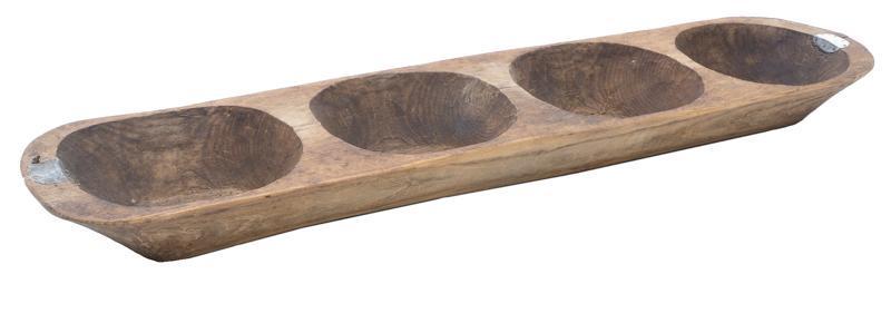 Rustic Sectioned Wooden Dough Tray (1 of 2)