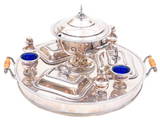 Formal Silverplate Dining Serving Carousel