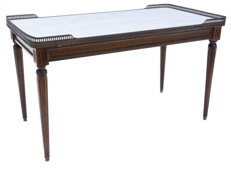 Louis XVI Marble Top Coffee Table (1 of 2)
