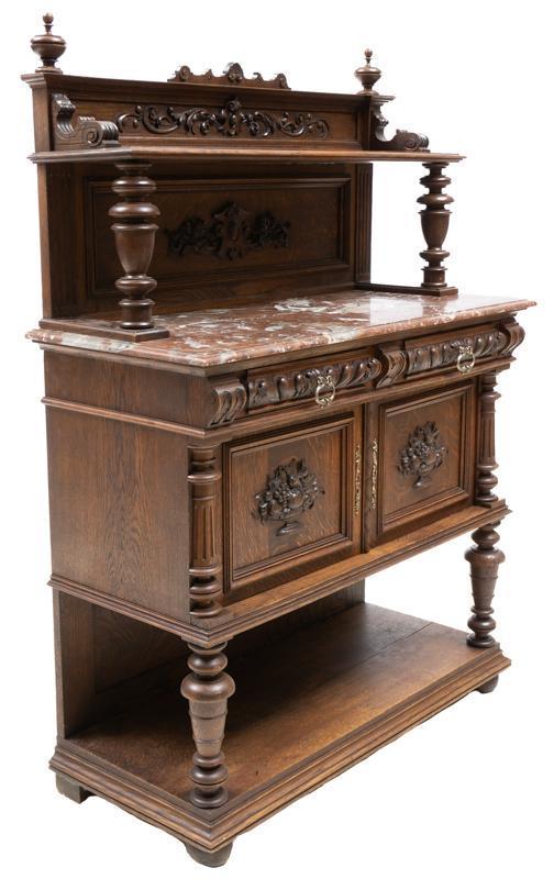 French Marble Top Buffet (1 of 4)