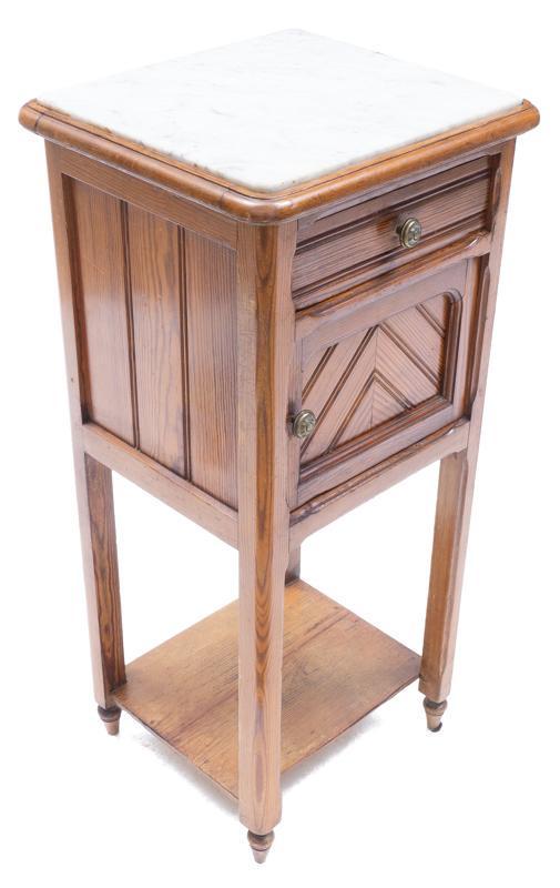 Art Deco Marble Top Night Stand (1 of 4)