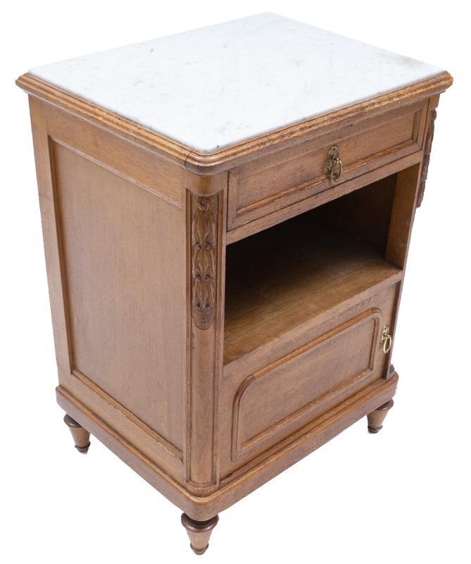 Louis XVI Marble Top Night Stand (1 of 4)