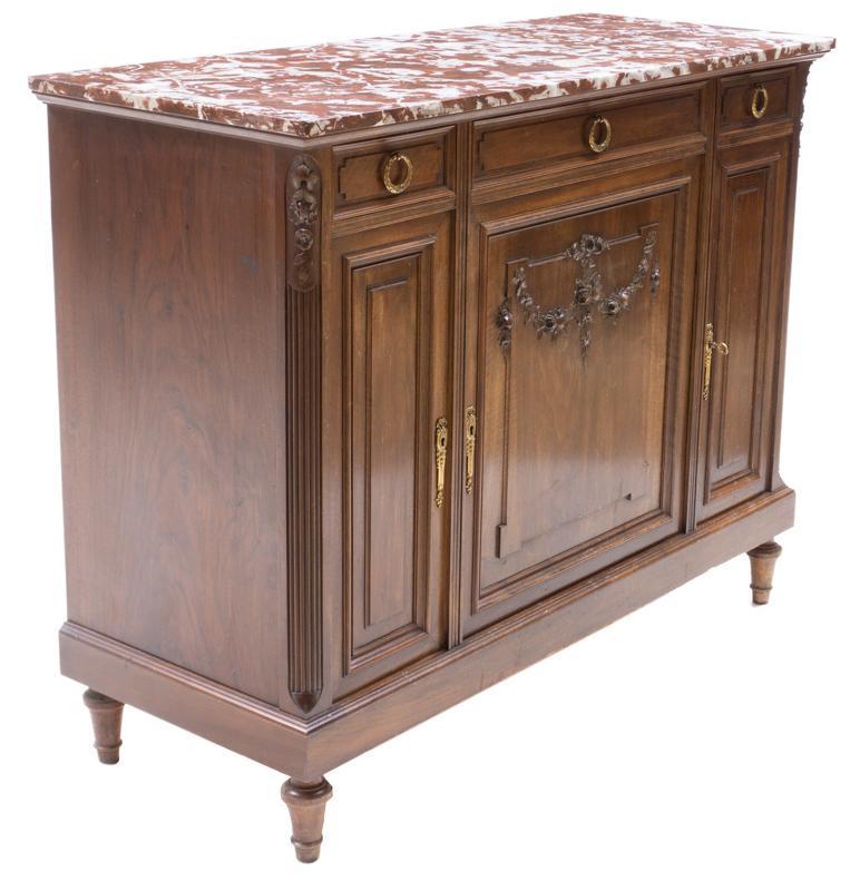 Louis XVI Marble Top Buffet (1 of 4)