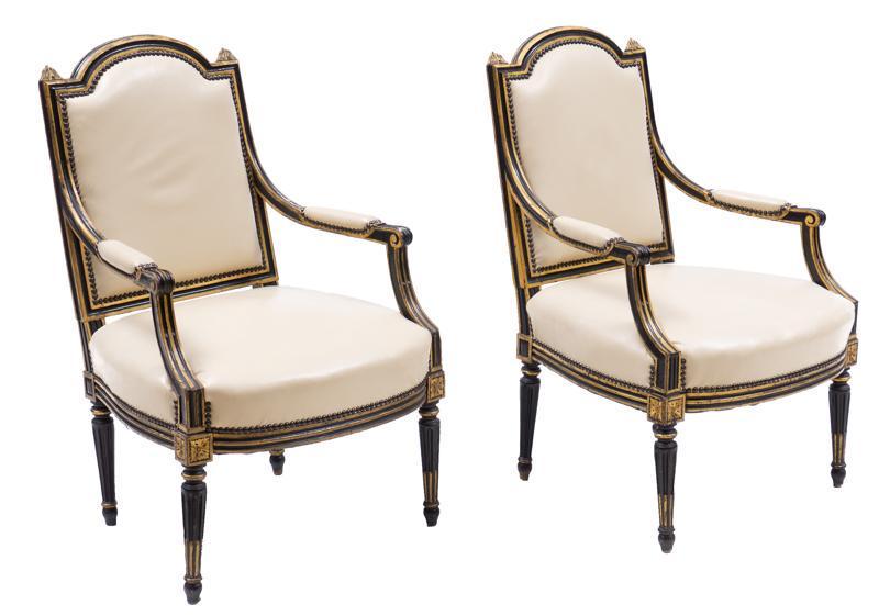 Pair of French Fauteuil Chairs (1 of 4)