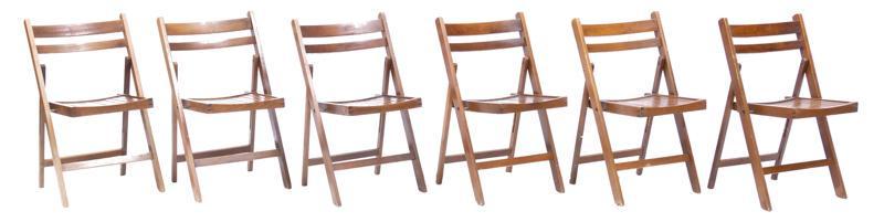 Set of 6 Vintage Folding Chairs (1 of 3)