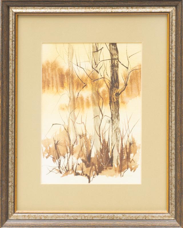Autumn Trees, Watercolor (1 of 2)