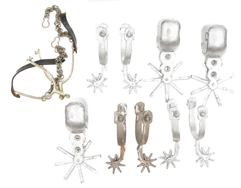 Lot of 11 Cowboy Spurs, inc. Chihuahua-Style (1 of 3)