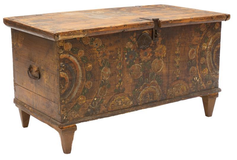 Folk Art Painted Chest (1 of 4)