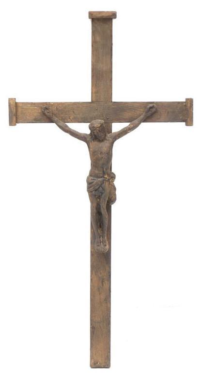 Vintage Wooden and Metal Crucifix (1 of 3)