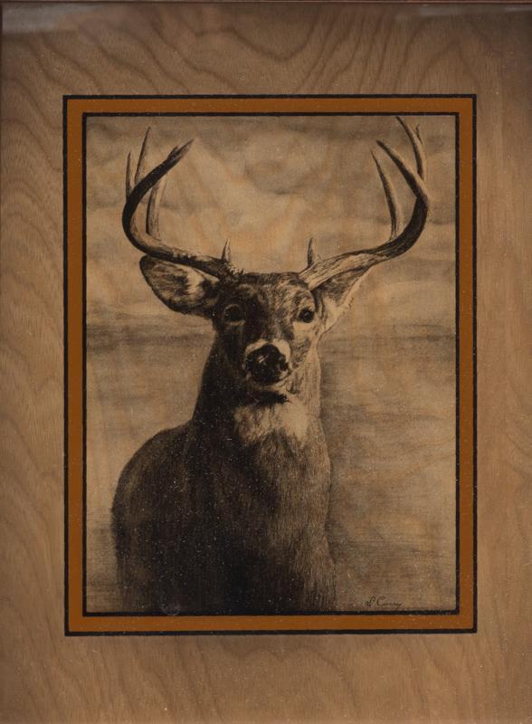 Dennis Curry, Buck, Photograph on Glass (1 of 4)