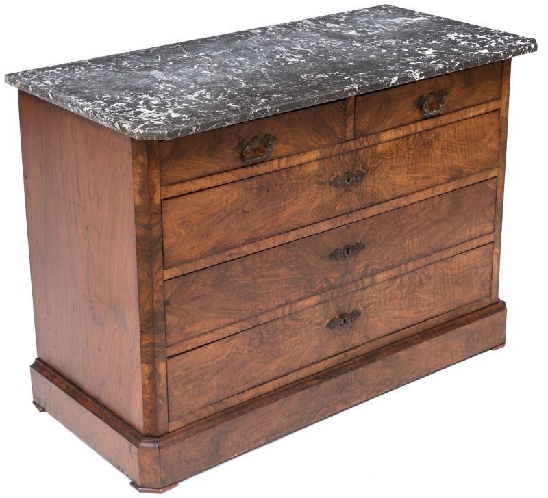 Louis Philippe Period Marble Top Commode (1 of 4)