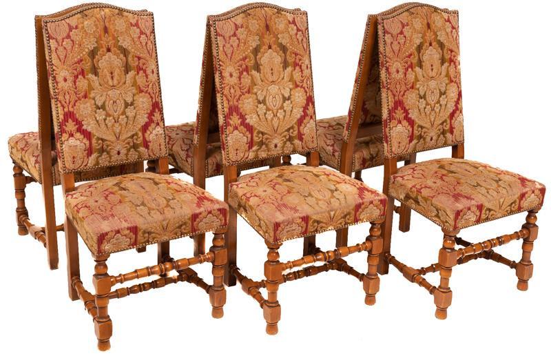 Set of 6 Louis XIII-Style Dining Chairs (1 of 3)
