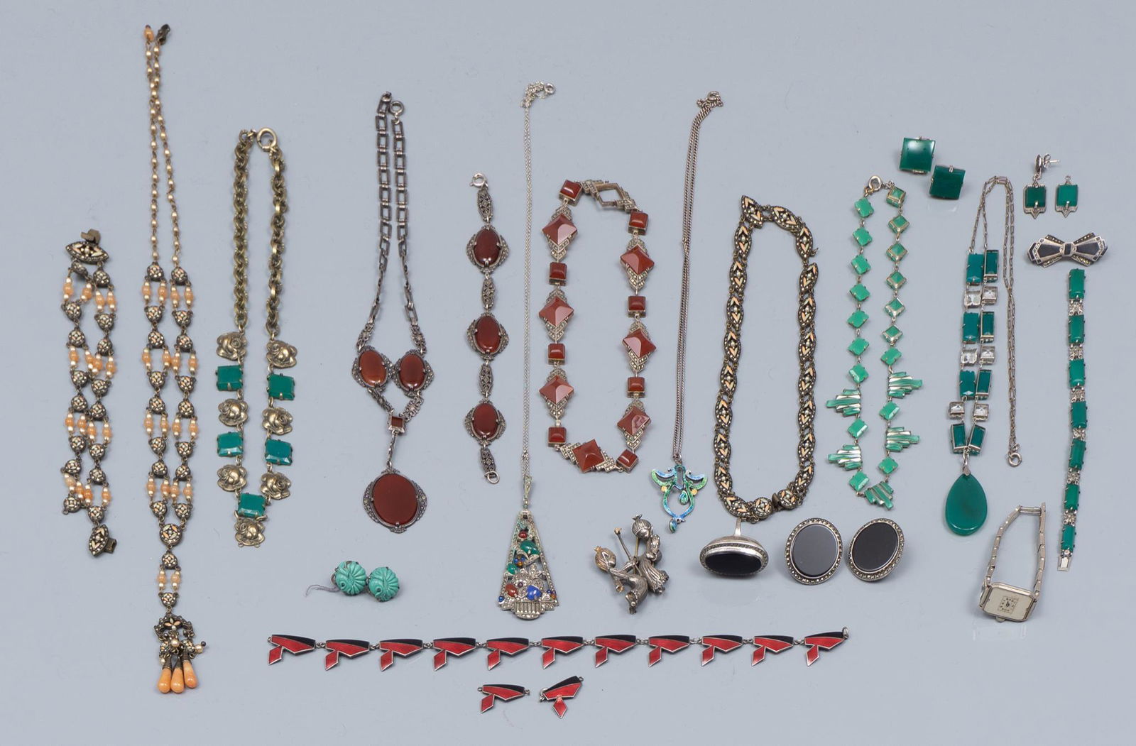 Antique Art Deco Sterling Silver Jewelry (1 of 4)