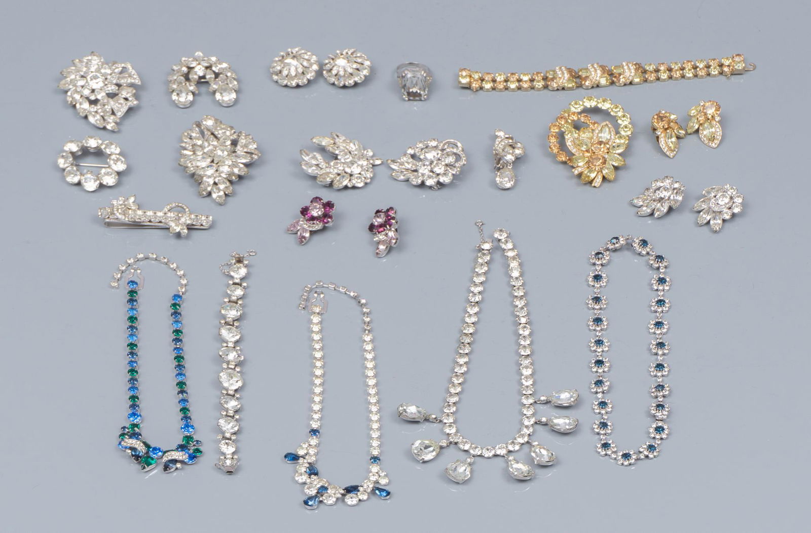 Lot of 20 Vintage Eisenberg Ice Rhinestone Jewelry (1 of 1)