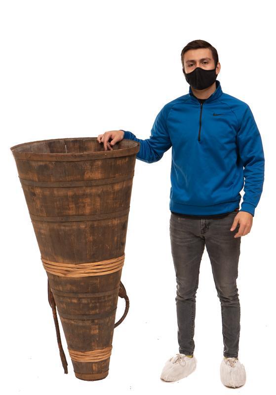 Vintage French Vineyard Grape Harvesting Basket (1 of 4)