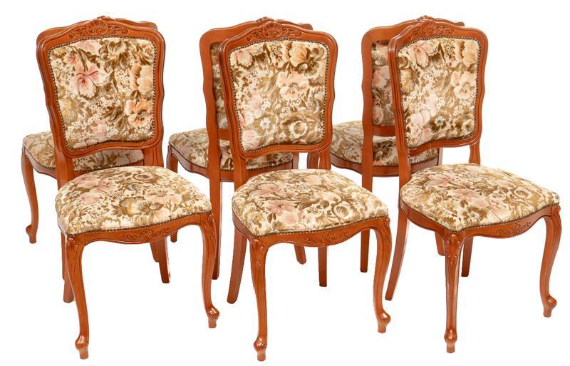 Set of 6 Louis XV-Style Dining Chairs (1 of 3)