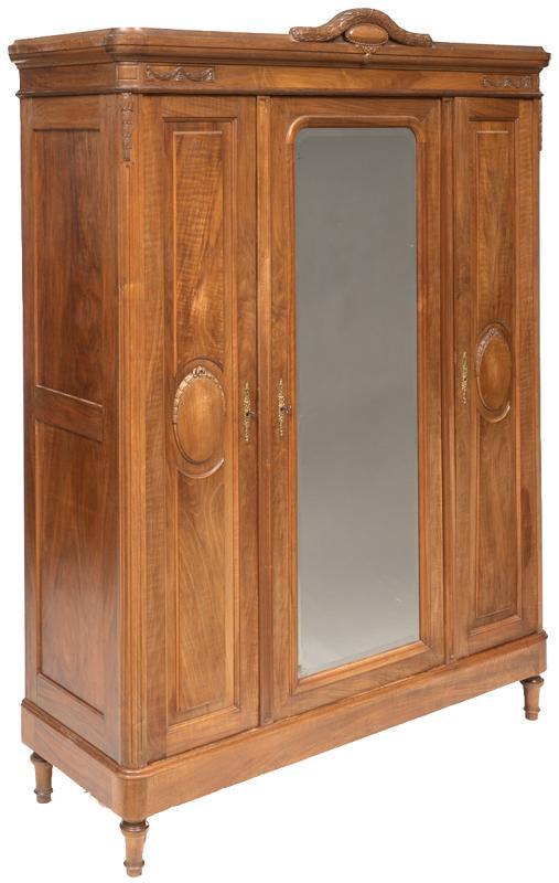 Louis XVI Mirrored Armoire (1 of 4)