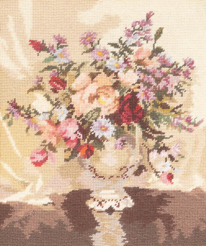 French Needlepoint, Floral Still Life (1 of 3)