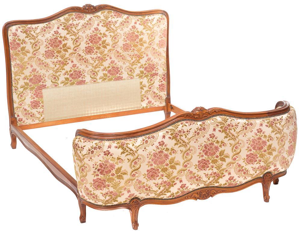 French Louis XV Upholstered Bed Frame (1 of 3)