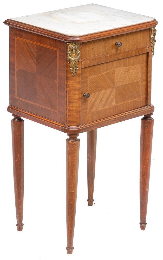 Art Deco Marble Top Night Stand (1 of 4)