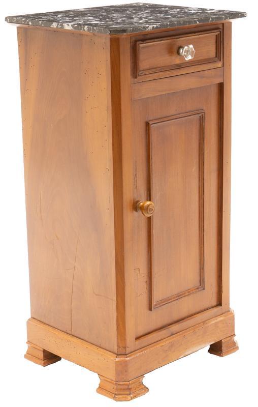 Louis Philippe Period Marble Top Night Stand (1 of 4)