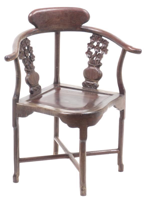 Carved French Corner Chair (1 of 4)