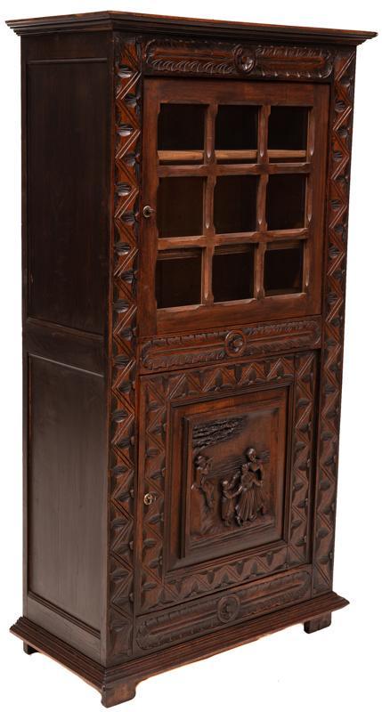 Dutch Carved China Cabinet (1 of 5)