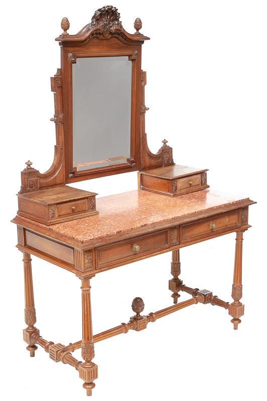 Henri II-Style Marble Top Dressing Table (1 of 4)