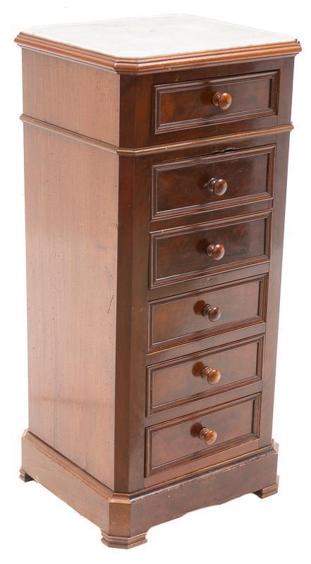 Louis Philippe Period Marble Top Lingerie Chest (1 of 4)