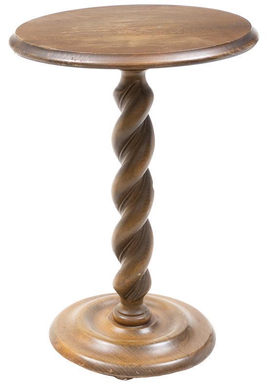 Barley Twist Pedestal Occasional Table (1 of 2)