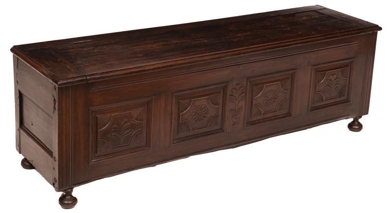 English Carved Coffer (1 of 4)