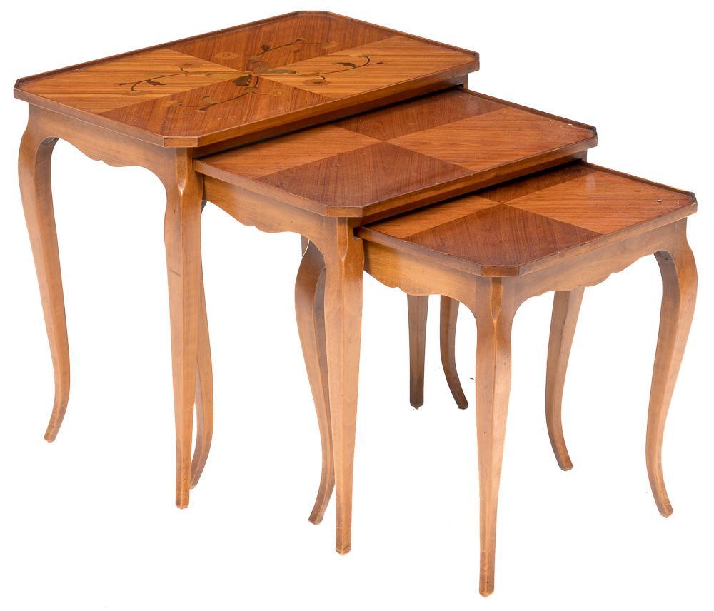 Nest of 3 French Louis XV Occasional Tables (1 of 4)