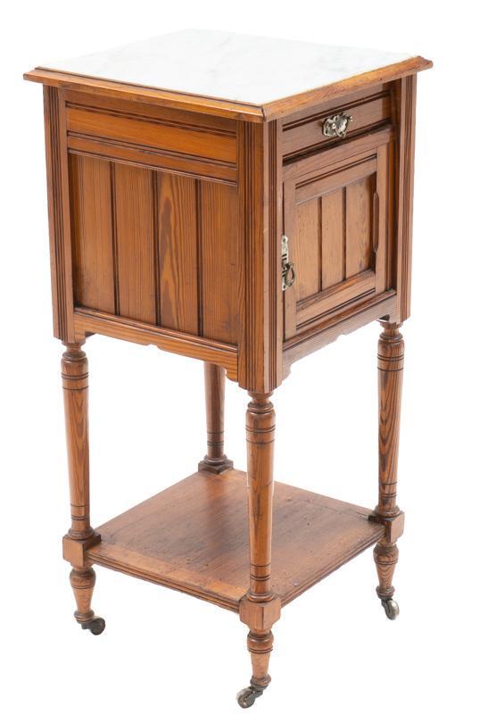 Louis XV Marble Top Night Stand (1 of 5)
