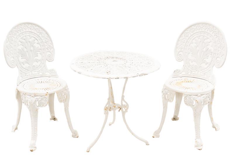 Vintage Metal Patio Set, Table and 2 Chairs (1 of 2)