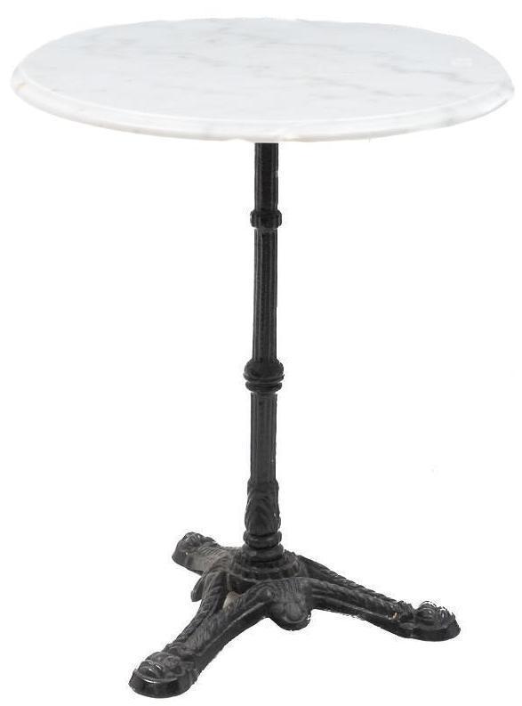Vintage Parisian Marble Top Bistro Table (1 of 2)
