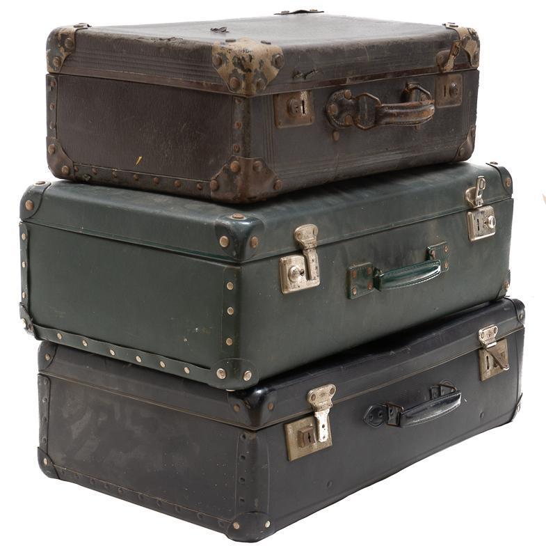Lot of 3 Vintage Suitcases (1 of 4)