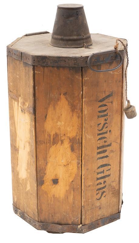 Vintage Hand Blown Glass Carboy in Wooden Case (1 of 3)