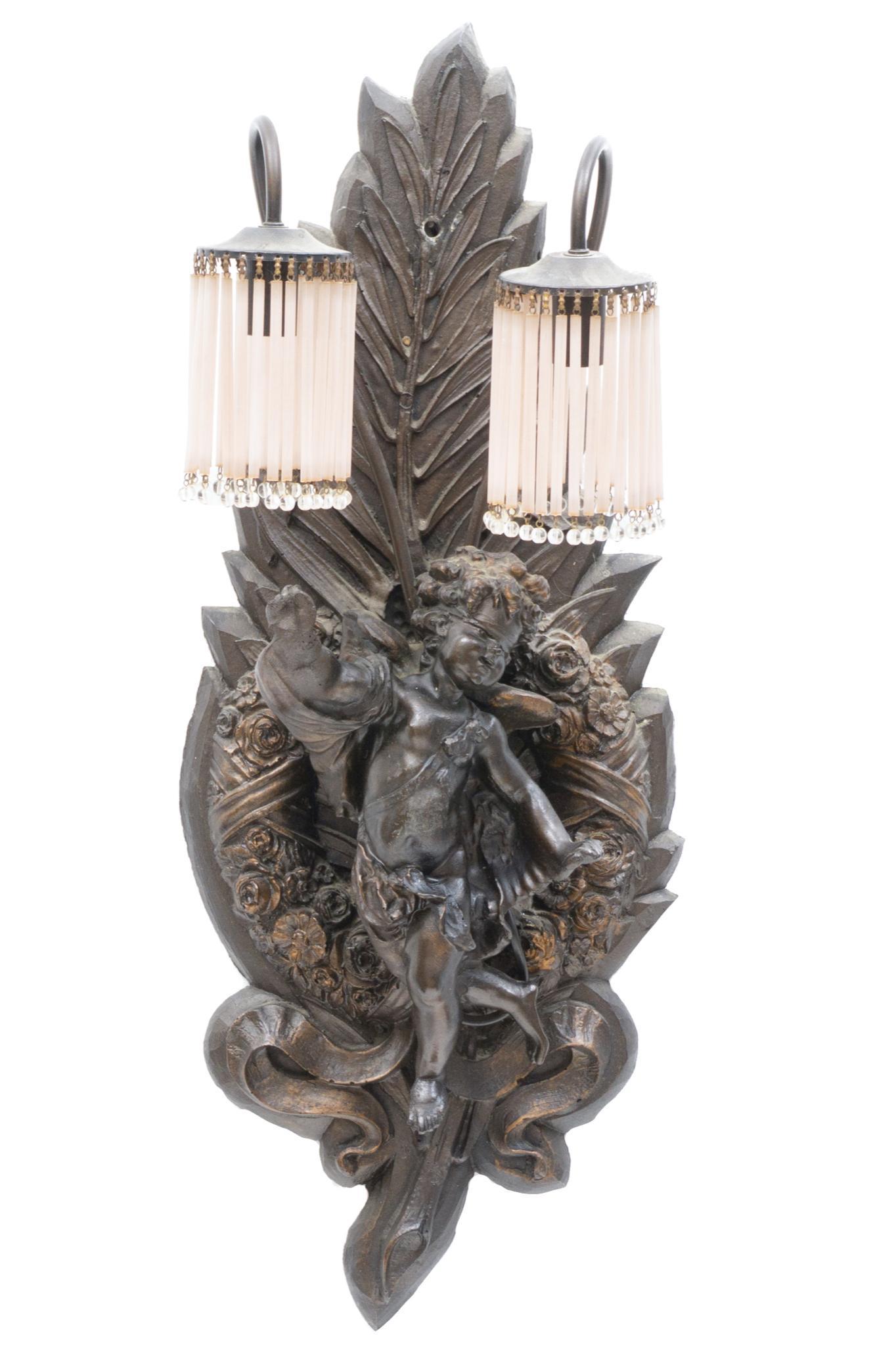 French Cherub Wall Sconce (1 of 3)