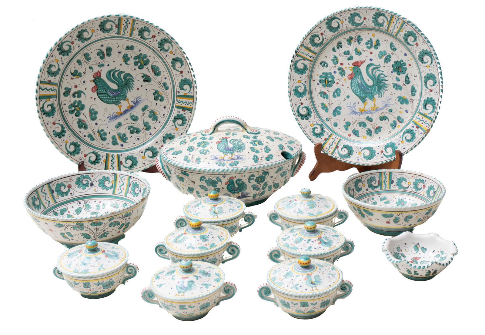Set of 13 Italian Ceramic Servingware (1 of 2)