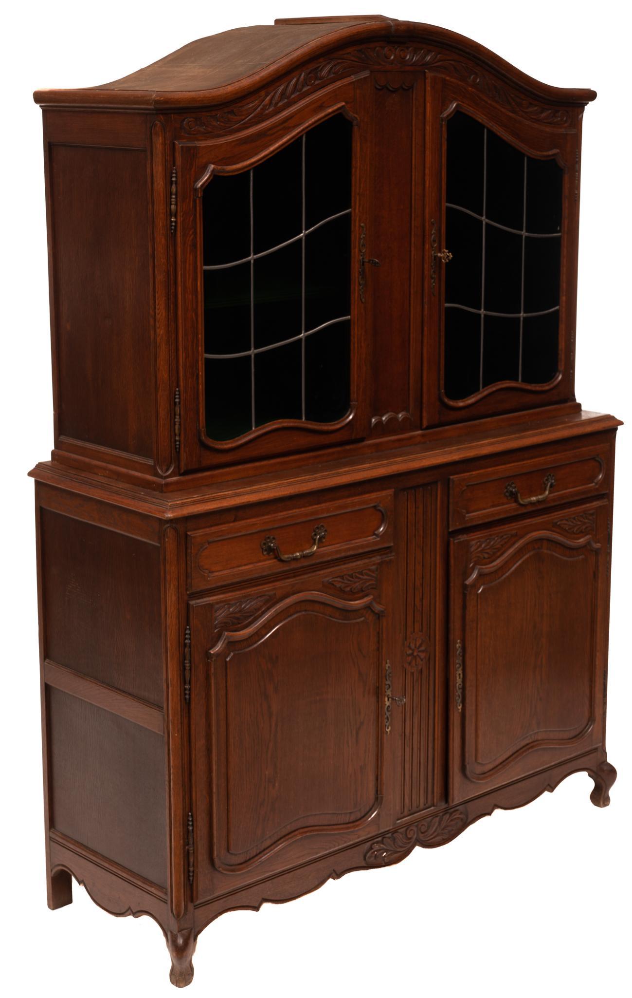 Leaded Glass China Cabinet (1 of 5)