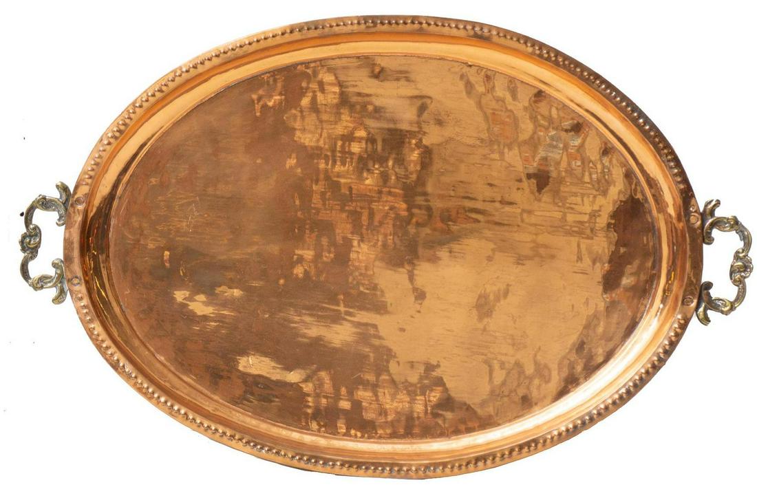 Vintage Farmhouse Copper Serving Platter (1 of 3)