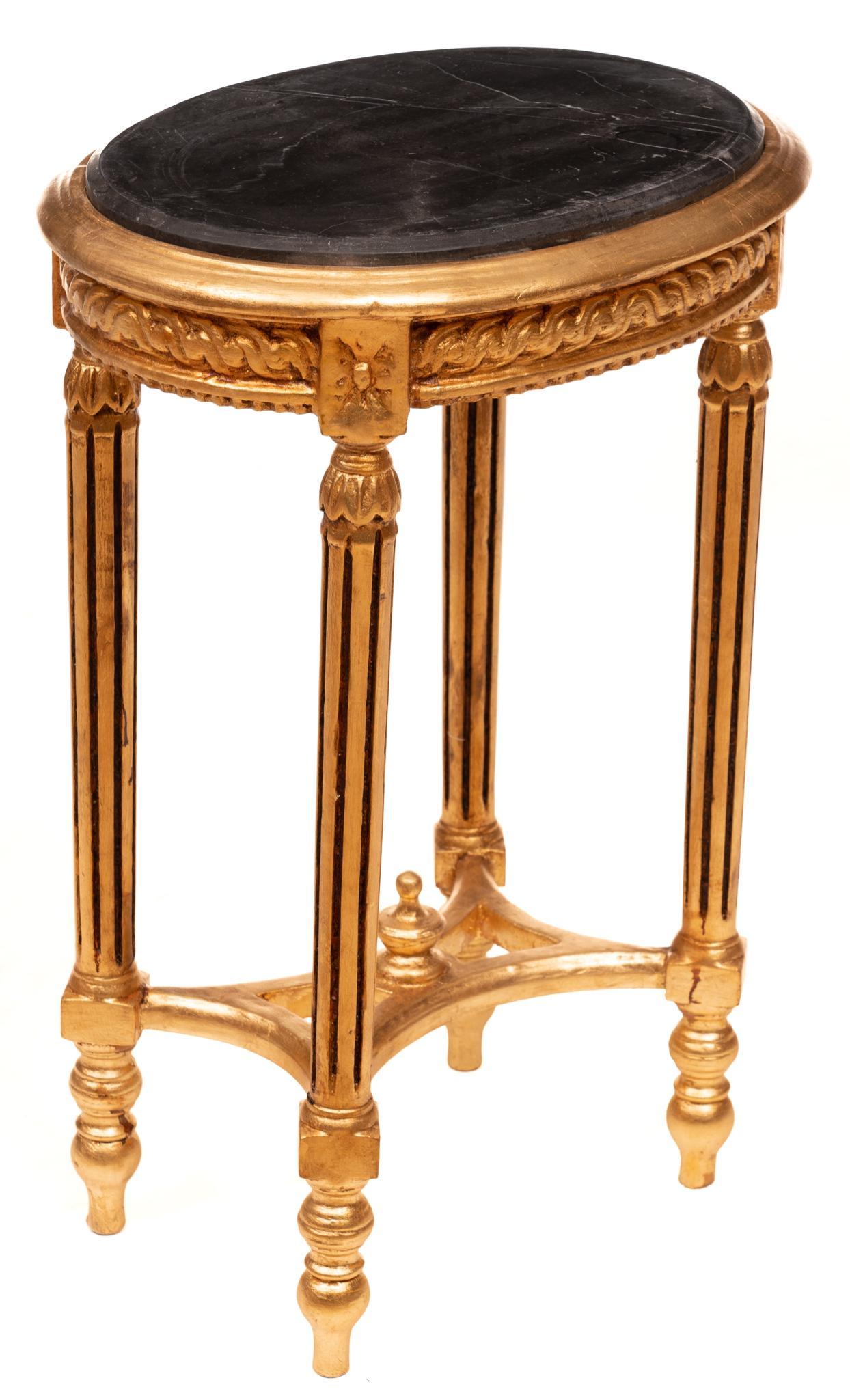 French Empire Marble Top Occasional Table (1 of 4)