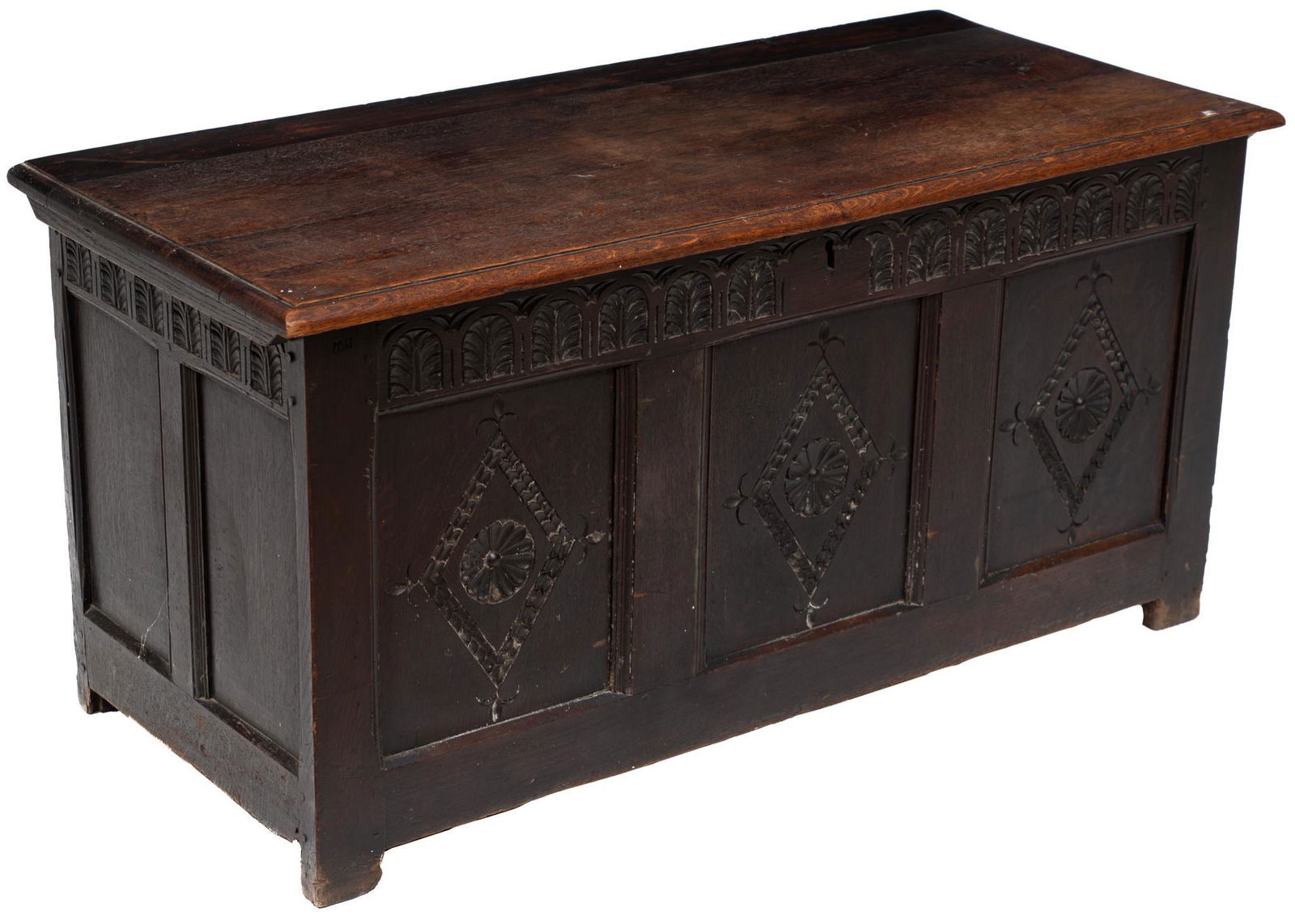 19th Century Carved Coffer (1 of 5)